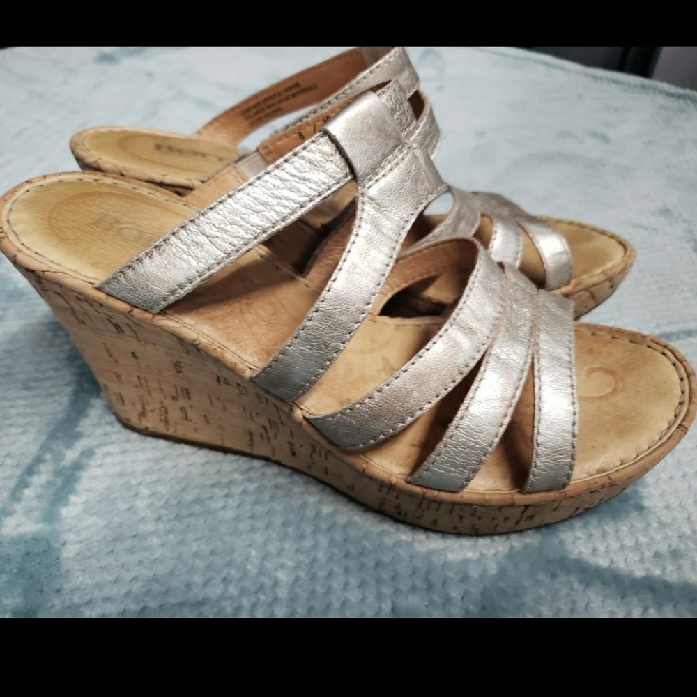 BOC Gold Wedge Sandles